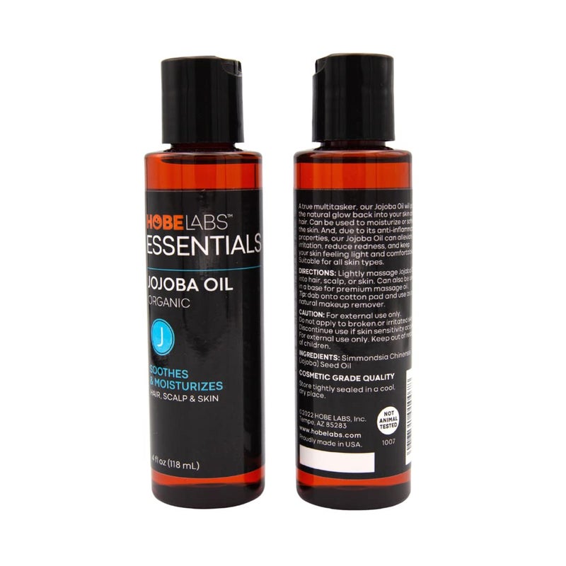 Hobe Labs 100% Pure Jojoba Oil - 4 oz - Moisturizing Body Oil - Image 2