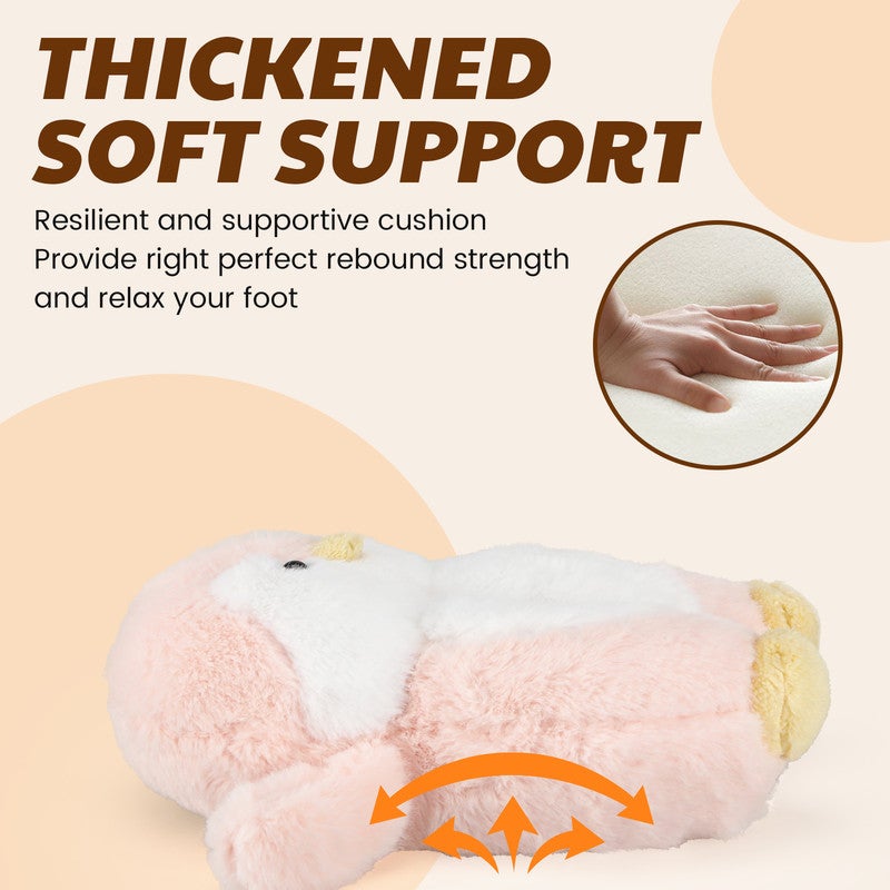 Lucky Kids Funny Cartoon Plush Slippers for Adults – Warm Fleece Memory Foam Indoor Shoes, Soft Cozy House Slippers with Non-Slip Sole for  Women - Image 3