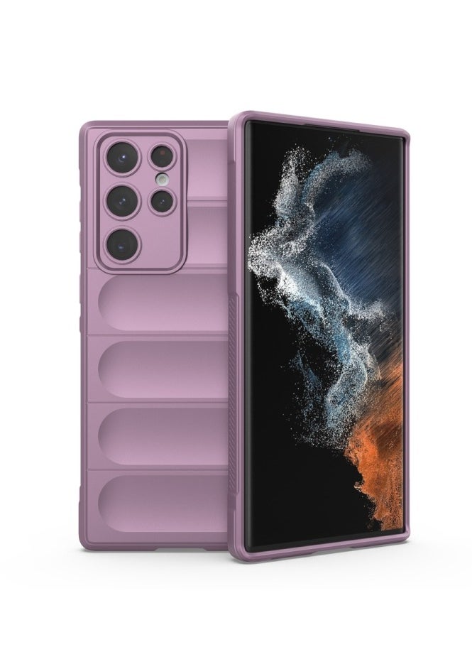 Generic - Magic Shield Tpu Silicone Shockproof Phone Case For Samsung Galaxy S23 Ultra Lavender - Image 1