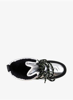 GAP Women's Panelled Lace-Up High Shaft Boots  - Image 4
