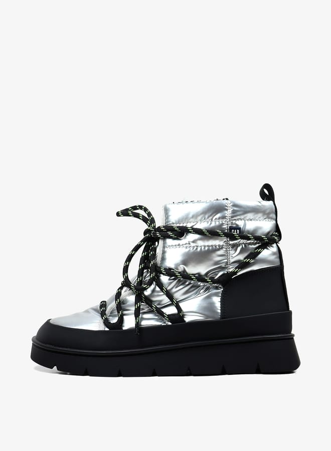 GAP Women's Panelled Lace-Up High Shaft Boots  - Image 2