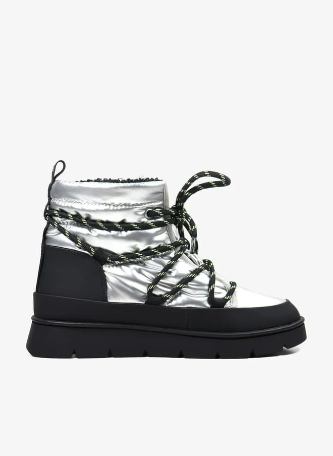 GAP Women's Panelled Lace-Up High Shaft Boots