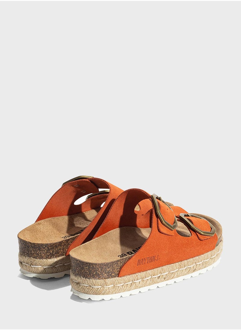BAYTON Alcee Double Strap Platform Sandals  - Image 4