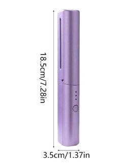 LIXES Rechargeable Mini Hair Straightener , Mini Flat Iron Hair Straightener Travel Size Rechargeable , 4000mAh Battery Straightener Brush , Portable 3 Level Hair Straightener , 4000mAh Battery Straightene  - Image 2