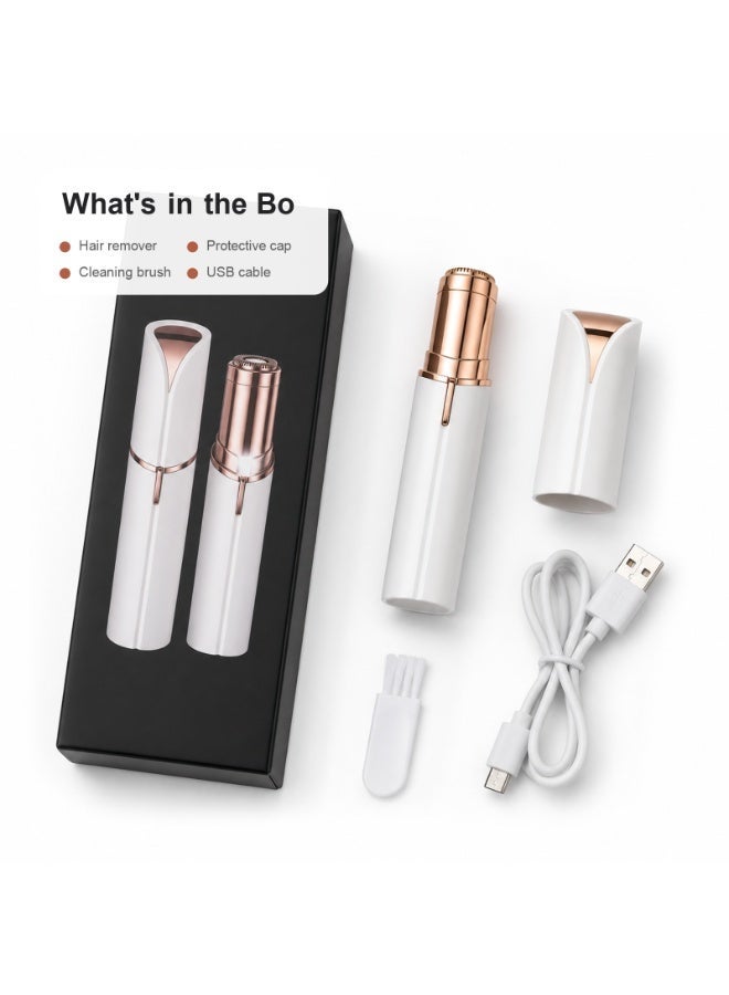 Rechargeable Facial Hair Remover for Women with LED Light, Portable Face Shaver for Upper Lip, Chin and Cheek - Image 3