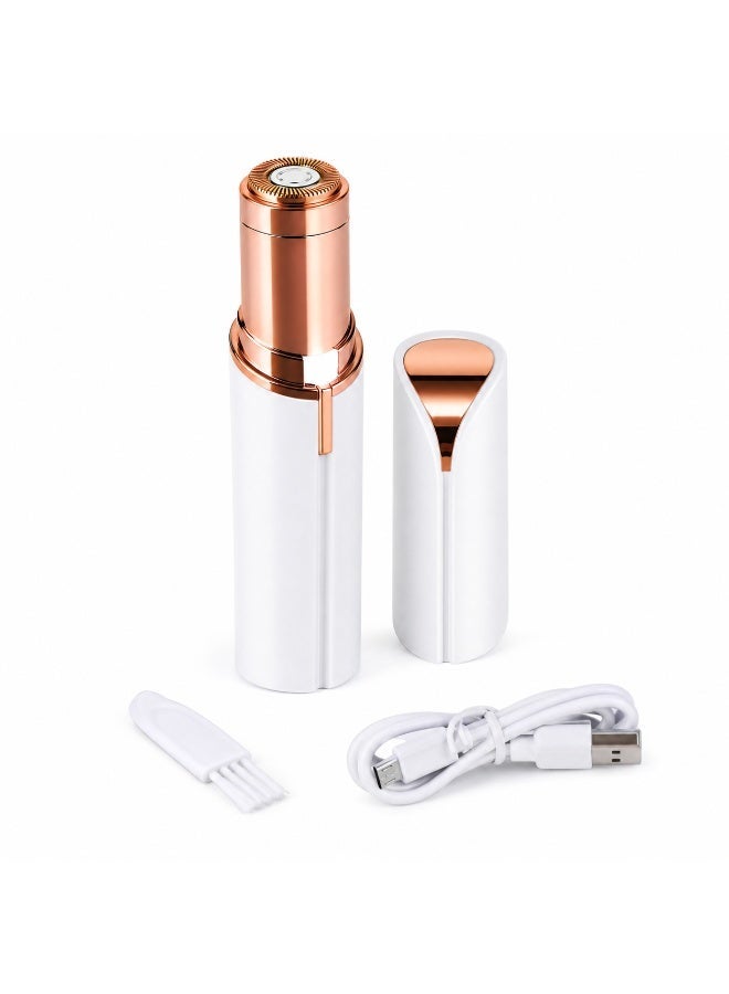 Rechargeable Facial Hair Remover for Women with LED Light, Portable Face Shaver for Upper Lip, Chin and Cheek - Image 1