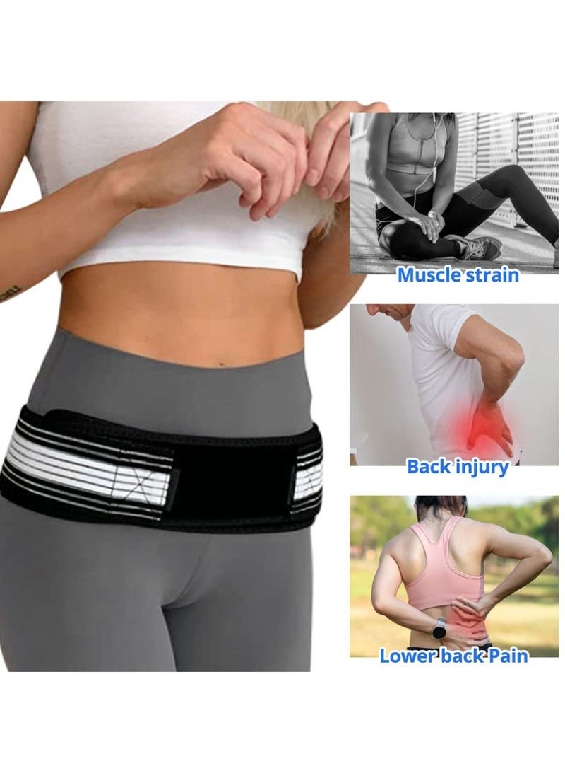Bukela Sacroiliac SI Joint Hip Belt Lower Support Brace for Men and Women Hip Braces for Hip Pain Pelvic Support Belt Trochanter Belt Sciatica Pelvis Lumbar Pain Relief - Image 2