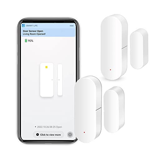 Gaoducash WiFi Door Window Sensor: Smart Contact Sensor with App Alerts, Door Open Detector Compatible with Alexa Google Assistant, Entry Detector Sensor for Home Security and Home Automation (2-Pack) - Image 1
