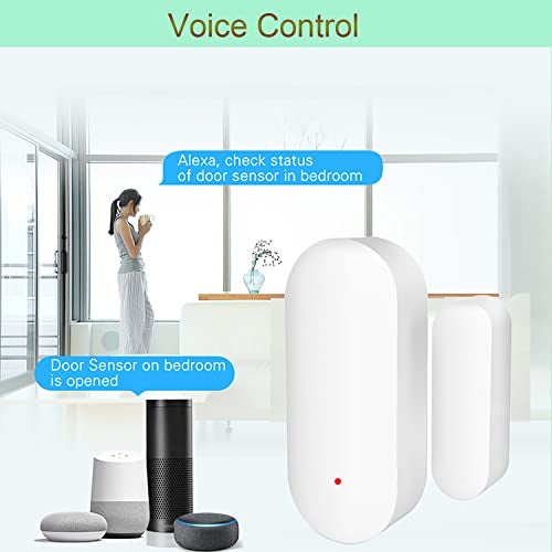Gaoducash WiFi Door Window Sensor: Smart Contact Sensor with App Alerts, Door Open Detector Compatible with Alexa Google Assistant, Entry Detector Sensor for Home Security and Home Automation (2-Pack) - Image 3