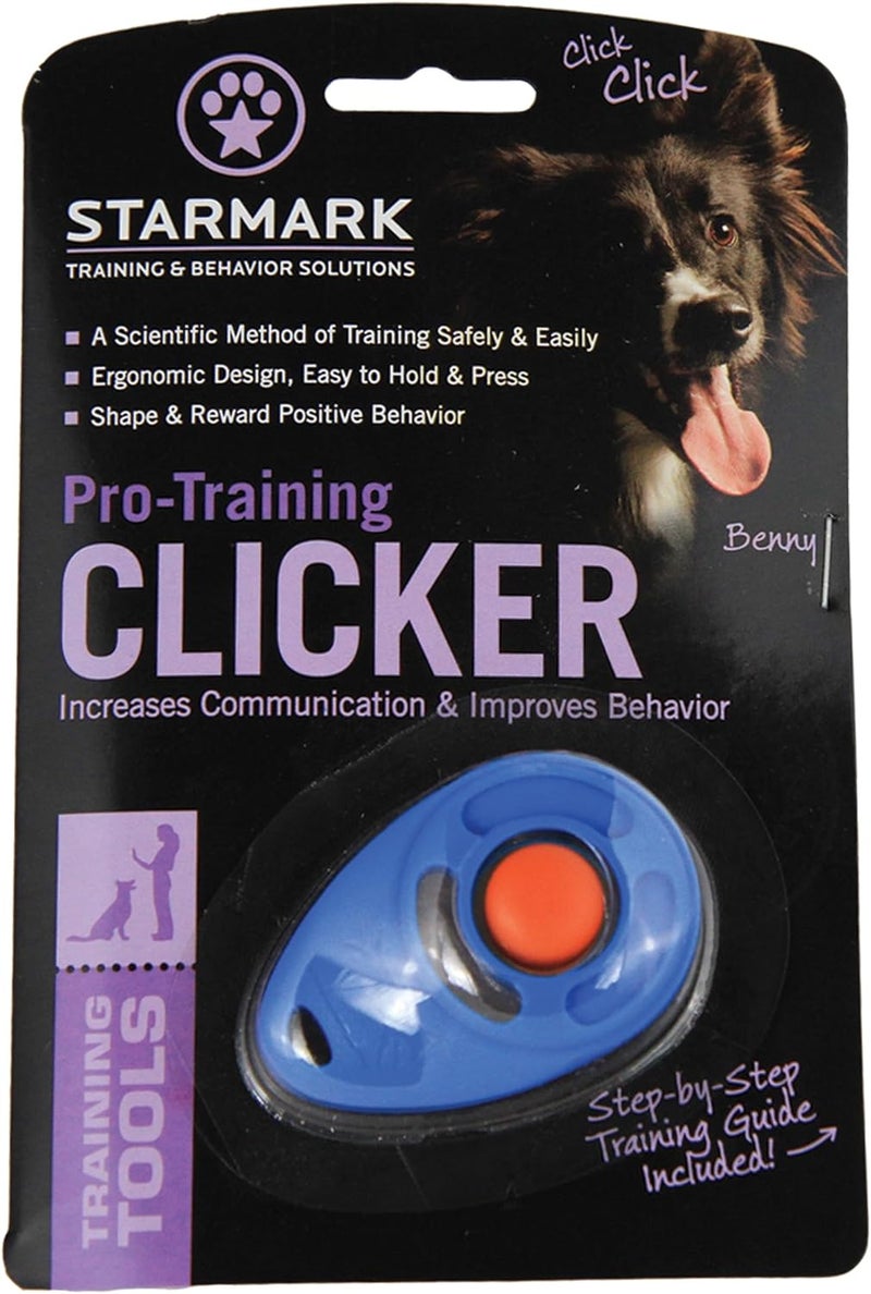 Starmark Pro-Training Clicker for Dogs - Blue, 1 Count - Image 2