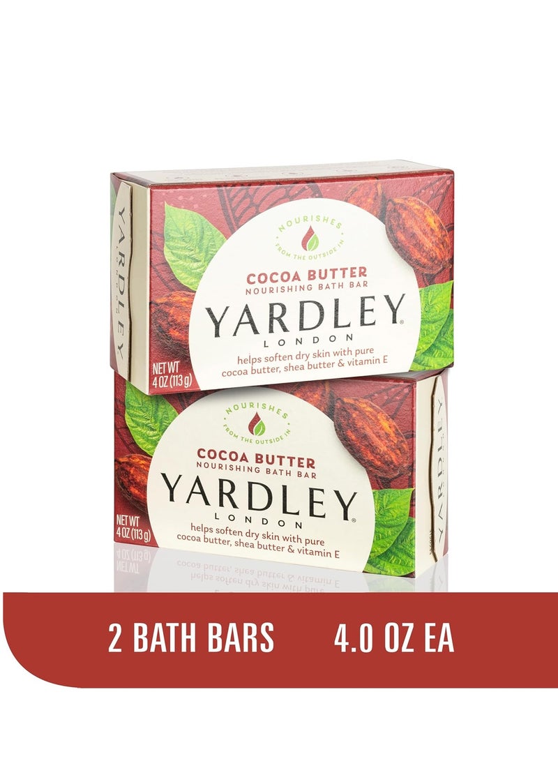 Yardley London Soap Bath Bar Bundle - 10 Bars: English Lavender, Oatmeal and Almond, Aloe and Avocado, Cocoa Butter, Lemon Verbena 4 Ounce Bars (Pack of 10, Two of each) - Image 2