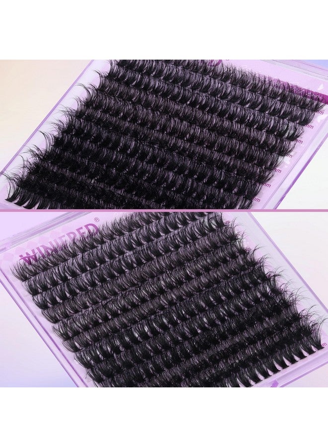 Winifred Fluffy Lash Extension Kit Lash Clusters Thick Individual Lashes 10-16mm Eyelashes Extension Kit 50D Wispy Mink Lash Kit Cluster Lashes with Lash Bond and Seal by Winifred - Image 5