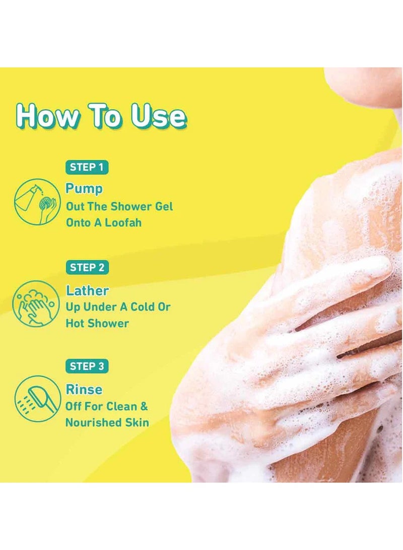 Plum BodyLovin Shower Gel Hawaiian Rumba Shower Gel Body Wash for All Skin Types Hydrating Fresh Beachy Fragrance 100% Vegan 240ml