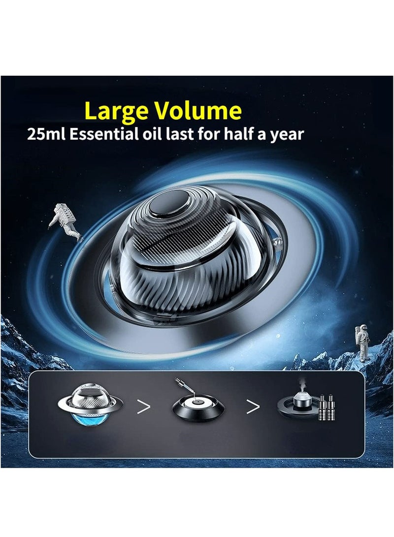 SYOSI Car Solar Air Freshener, Rotatable Air Purifier Aromatherapy, Solar Energy Rotating Car Perfume Planet Large Volume Long-Lasting Fragrance Aromatherapy for Car Diffuser Decoration Accessories - Image 4