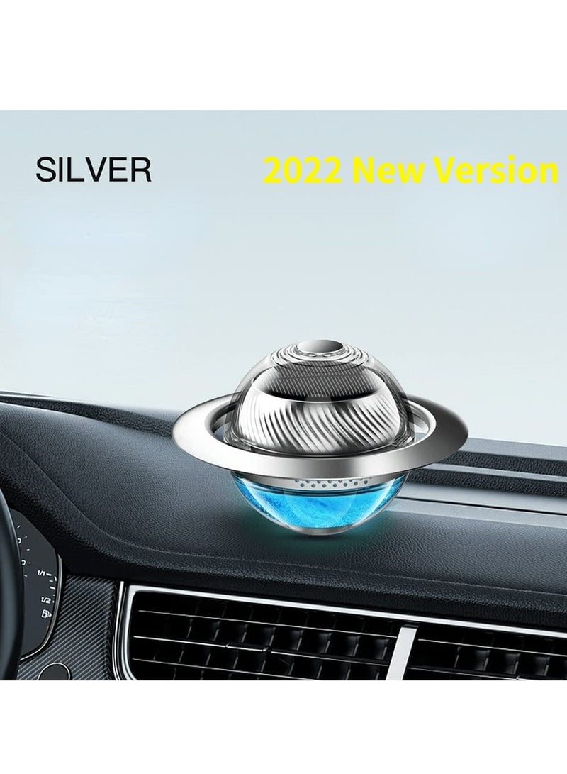 SYOSI Car Solar Air Freshener, Rotatable Air Purifier Aromatherapy, Solar Energy Rotating Car Perfume Planet Large Volume Long-Lasting Fragrance Aromatherapy for Car Diffuser Decoration Accessories - Image 2