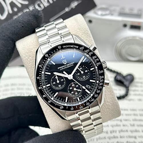 RollsTimi  Pagani Design 1701 V3 Men's Chronograph Quartz Dial 40mm VK63 Movement Stainless Steel Mirror Sapphire Watch 100 Meter Water Resistant Sport Watch - Image 3
