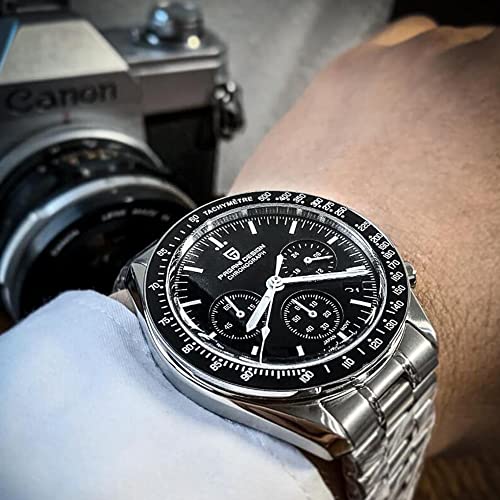 RollsTimi  Pagani Design 1701 V3 Men's Chronograph Quartz Dial 40mm VK63 Movement Stainless Steel Mirror Sapphire Watch 100 Meter Water Resistant Sport Watch - Image 2