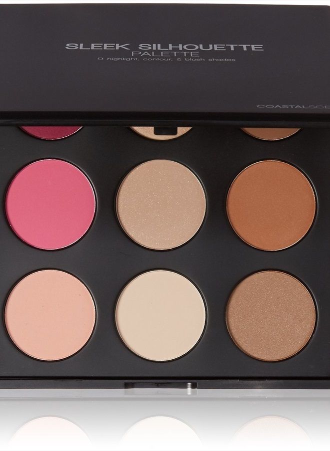 COASTAL SCENTS Sleek Silhouette Blush, Highlighter, and Bronzer Palette (PL-017) - Image 1