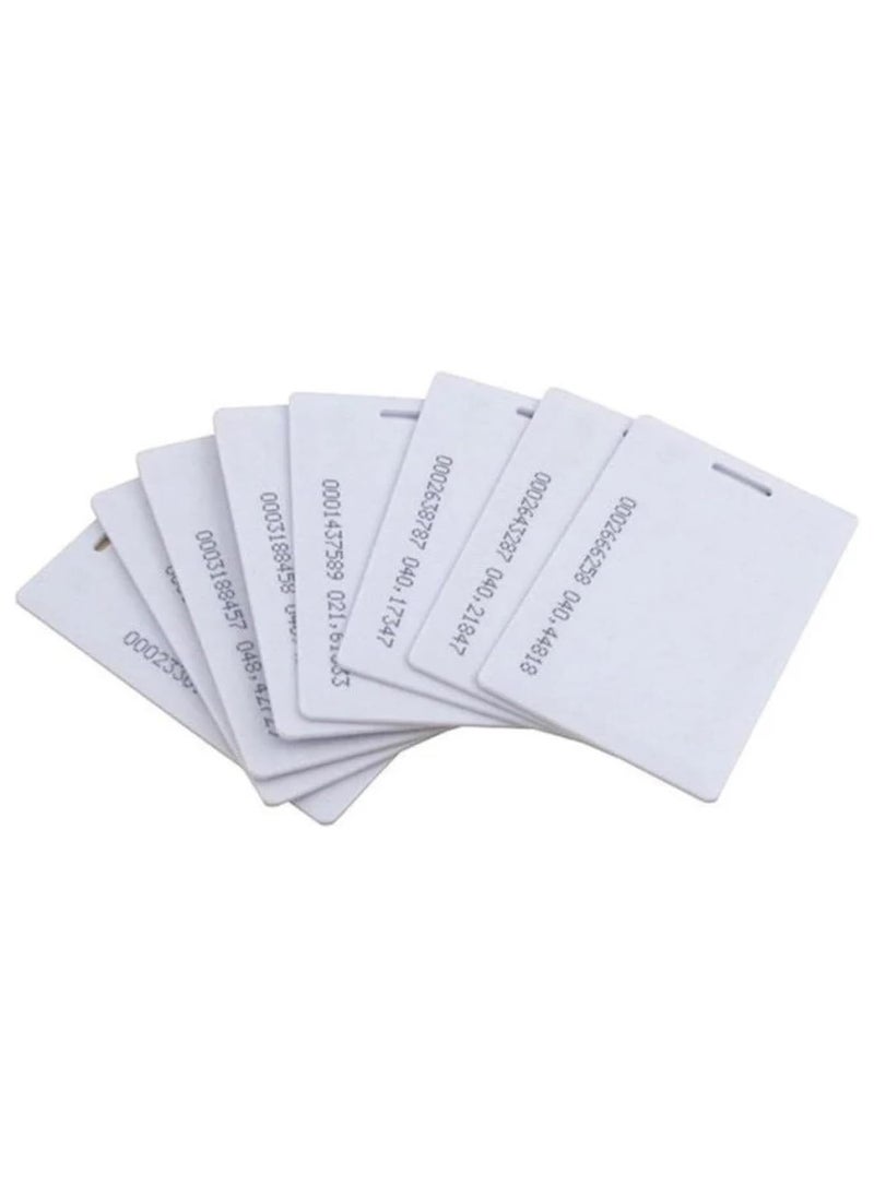 SOLDOUT - 10 PCS RFID 1.8mm TK4100 125khz Access Control UID Card Key Fob Token Ring Proximity Chip Not Rewriteable ID Card with Unique Serial Number (Pack of 10) - Image 1