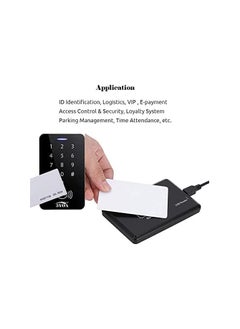 SOLDOUT 10 PCS RFID 1.8mm TK4100 125khz Access Control UID Card Key Fob Token Ring Proximity Chip Not Rewriteable ID Card with Unique Serial Number (Pack of 10)  - Image 2