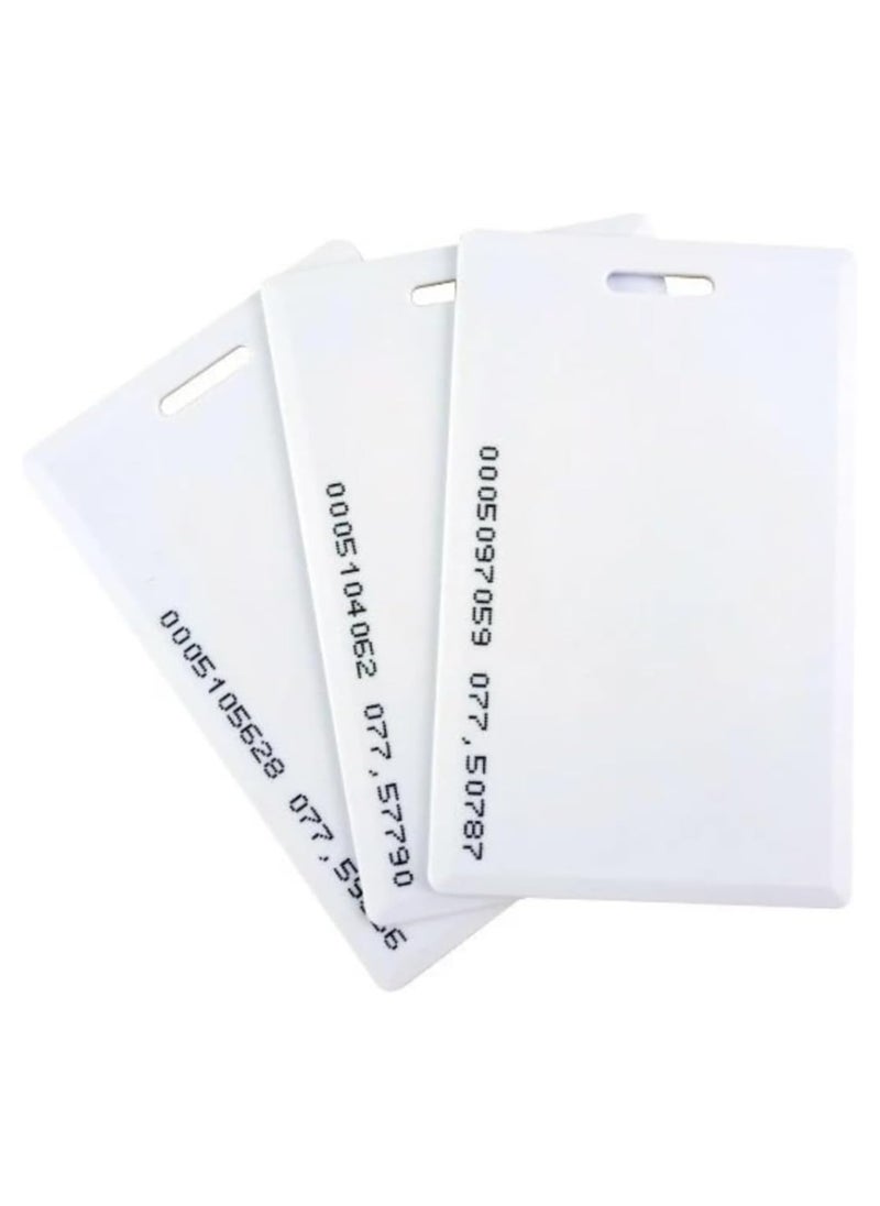SOLDOUT - 10 PCS RFID 1.8mm TK4100 125khz Access Control UID Card Key Fob Token Ring Proximity Chip Not Rewriteable ID Card with Unique Serial Number (Pack of 10) - Image 1
