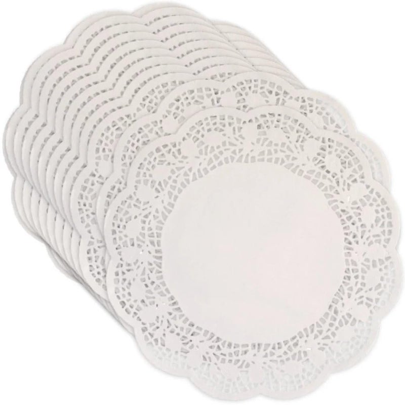 Unique Party White Paper Doilies - 12" (12 Ct) - Premium Quality Disposable Table Decor for Weddings, Tea Parties, and Events - Image 1