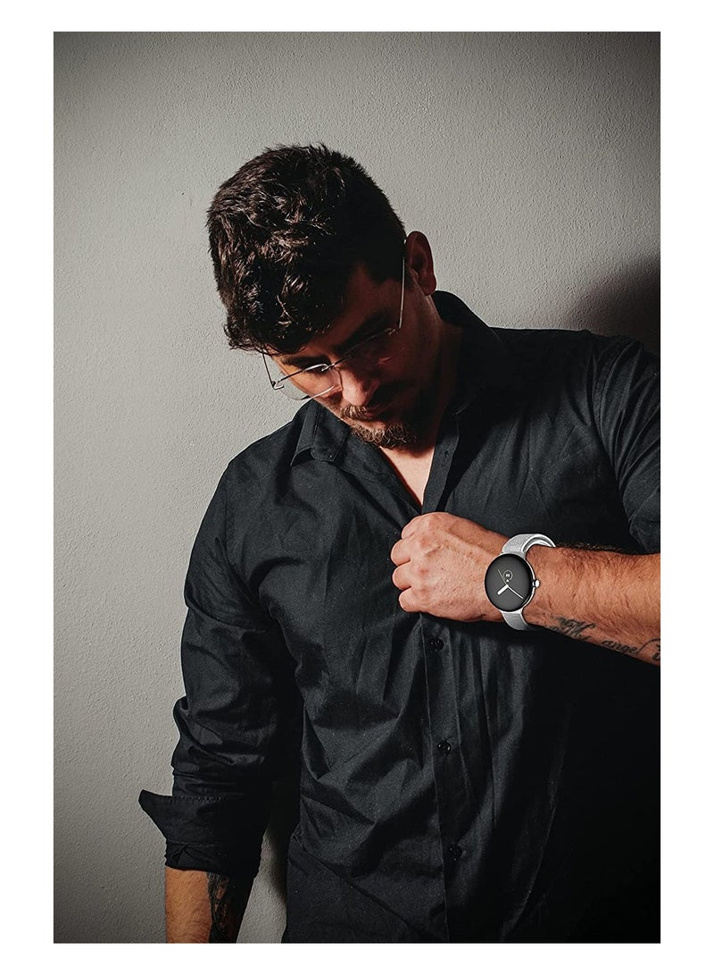 SYOSI سوار ساعة Pixel، حلقة خطافية من النايلون لسوار ساعة Goolge Pixel، حزام رياضي قابل للتنفس بديل لساعة Goolge 2022 للرجال والنساء - Image 5