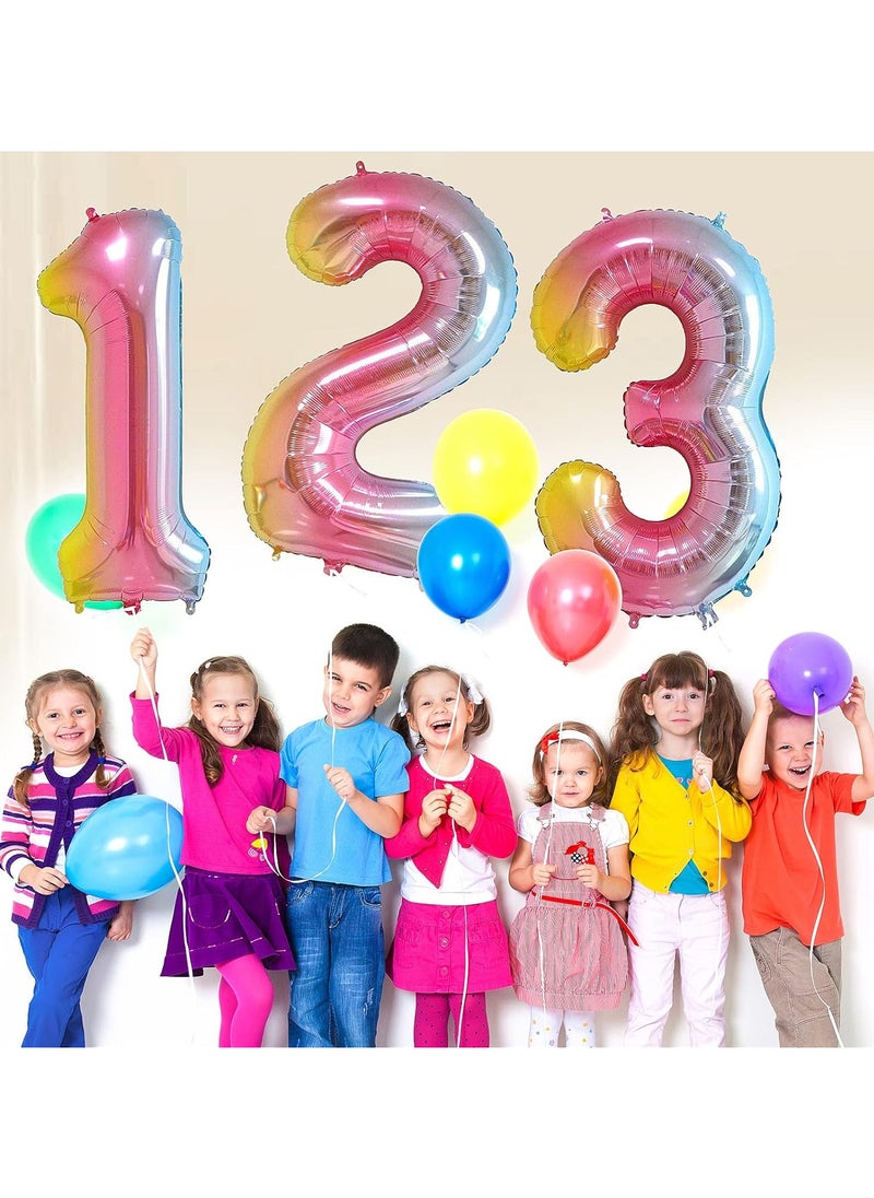 40 Inch Gold Digit Helium Foil Birthday Party Balloons Number 9  - Image 4