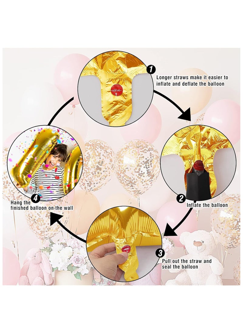 40 Inch Gold Digit Helium Foil Birthday Party Balloons Number 9  - Image 5