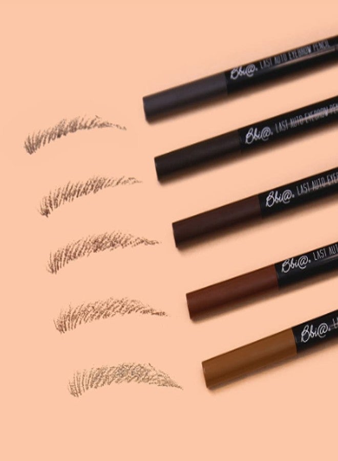 BBI@ BBIA BBIA Last Auto Eyebrow Pencil SLIM 7 Colors – No Sebum Ultra Fine Brow Definer Pencil Retractable Dual-Sided Brush Waterproof Shape & Define & Fill Eye Brow Korean Makeup (02 DARK BROWN SLIM) - Image 4