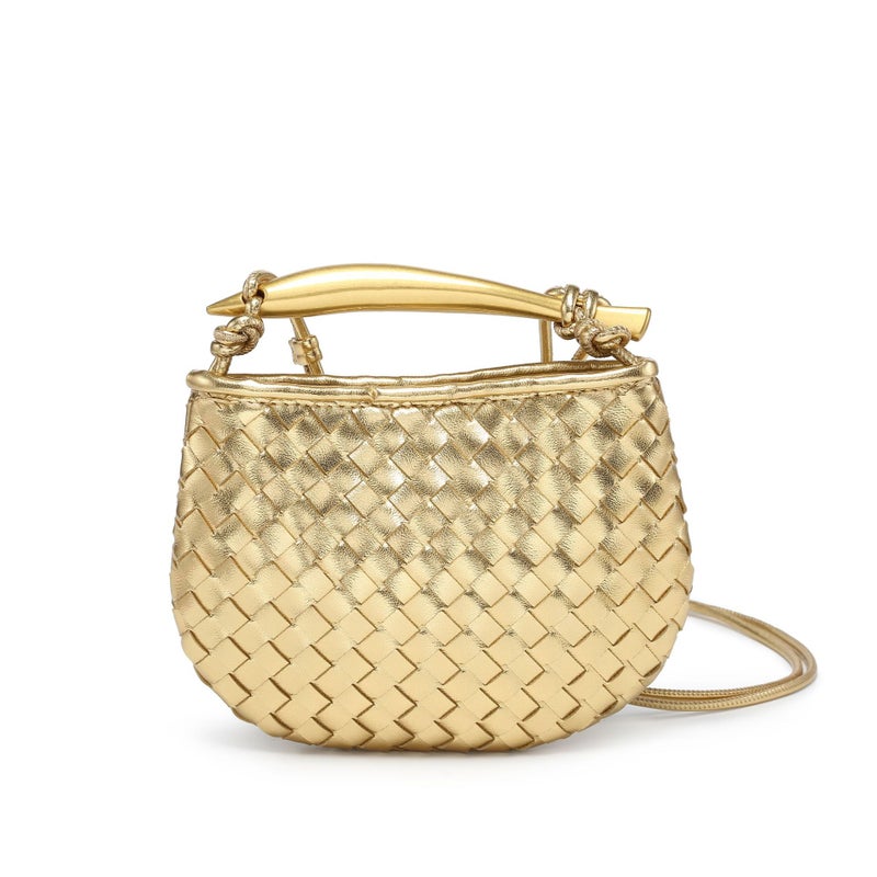 New Hand-Woven Women'S Bag Fashion Casual Mini Dumpling Bag Hand Carrying Shoulder Crossbody Bag Women'S Bag Y - Image 3