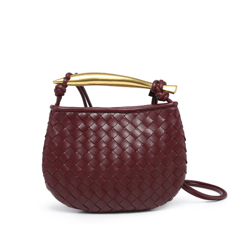 New Hand-Woven Women'S Bag Fashion Casual Mini Dumpling Bag Hand Carrying Shoulder Crossbody Bag Women'S Bag Y - Image 5