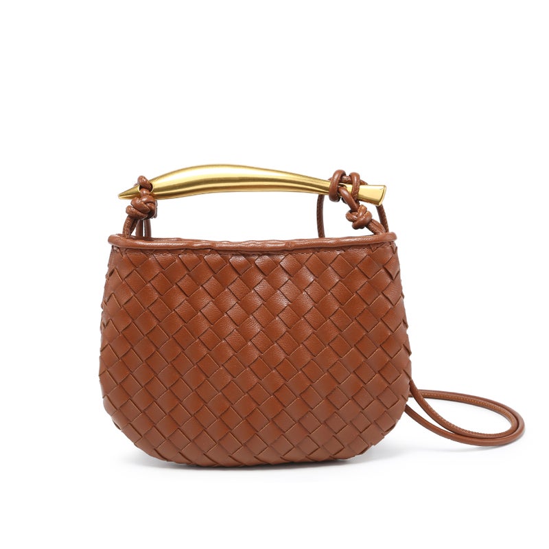 New Hand-Woven Women'S Bag Fashion Casual Mini Dumpling Bag Hand Carrying Shoulder Crossbody Bag Women'S Bag Y - Image 4