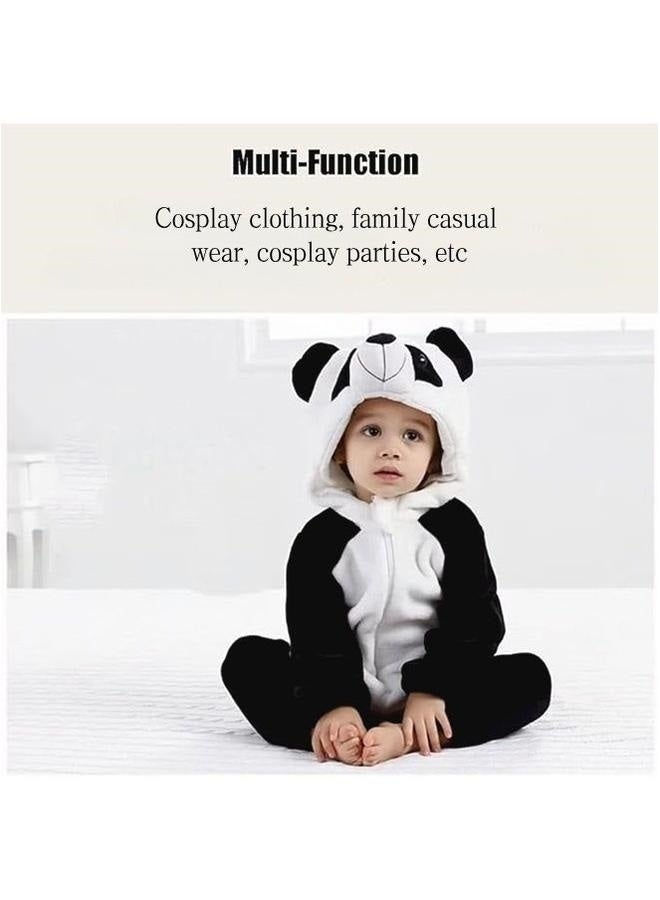 زي لعب الأدوار على شكل حيوان الباندا (أسود وأبيض) - Image 4