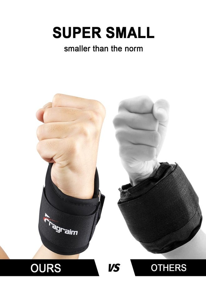 Fragraim Wrist Weights for Women Men with Thumb Loops Lock 1lb*2 Wrist and Ankle Weights Sets for Walking Running Strength Training Exercises- Black - Image 3