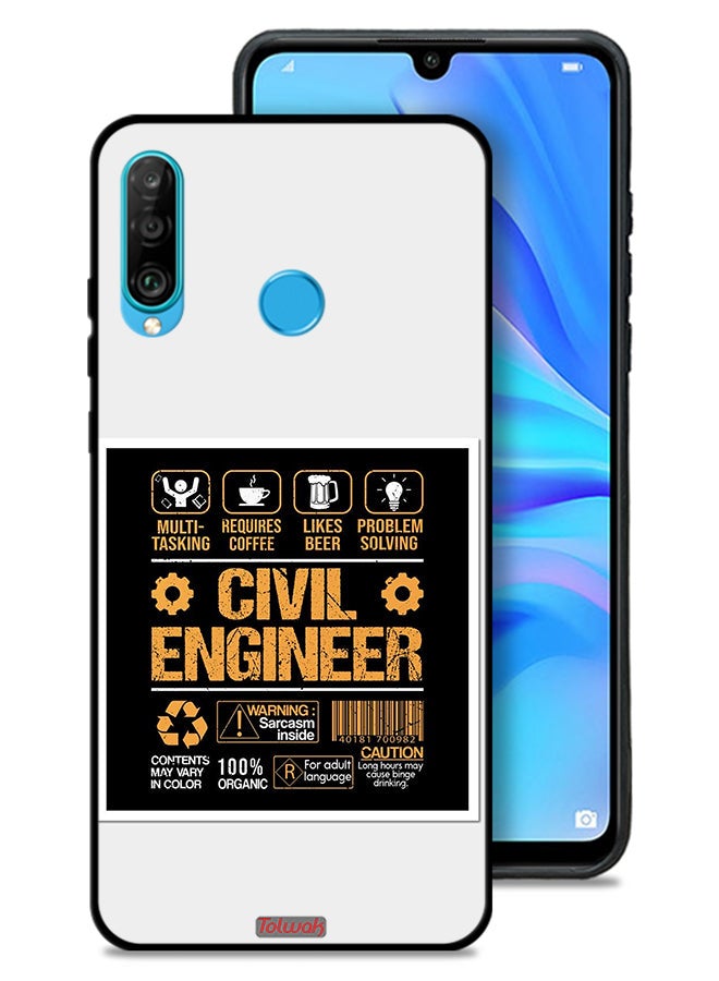 Tolwak Huawei P30 lite Protective Case Cover Civil Engineer Sticker - Image 1