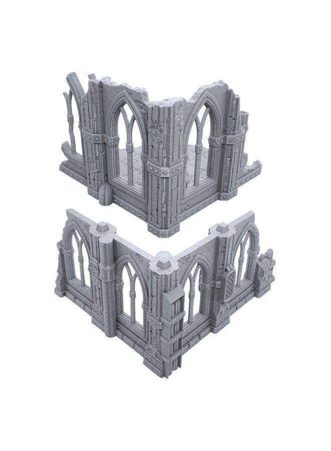 EnderToys Gothic Sci-Fi Ruins by Terrain4Print (Set B), 3D Printed Tabletop RPG Scenery and Wargame Terrain for 28mm Miniatures - Image 1