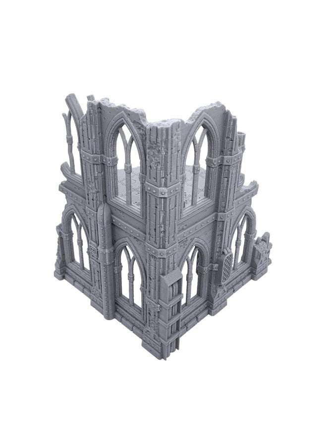 EnderToys Gothic Sci-Fi Ruins by Terrain4Print (Set B), 3D Printed Tabletop RPG Scenery and Wargame Terrain for 28mm Miniatures - Image 2