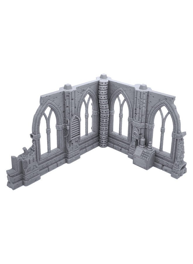 EnderToys Gothic Sci-Fi Ruins by Terrain4Print (Set B), 3D Printed Tabletop RPG Scenery and Wargame Terrain for 28mm Miniatures - Image 5