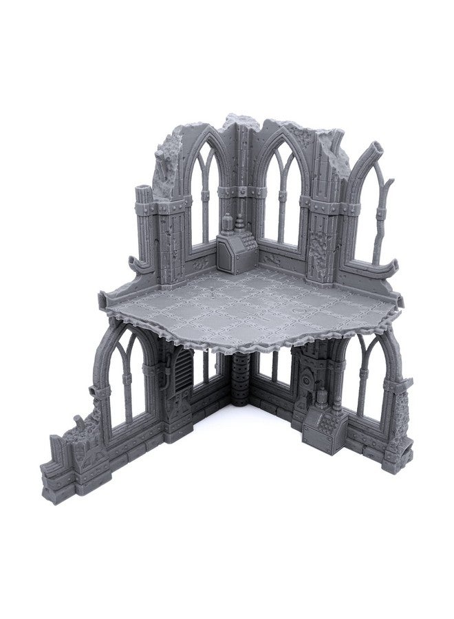 EnderToys Gothic Sci-Fi Ruins by Terrain4Print (Set B), 3D Printed Tabletop RPG Scenery and Wargame Terrain for 28mm Miniatures - Image 3