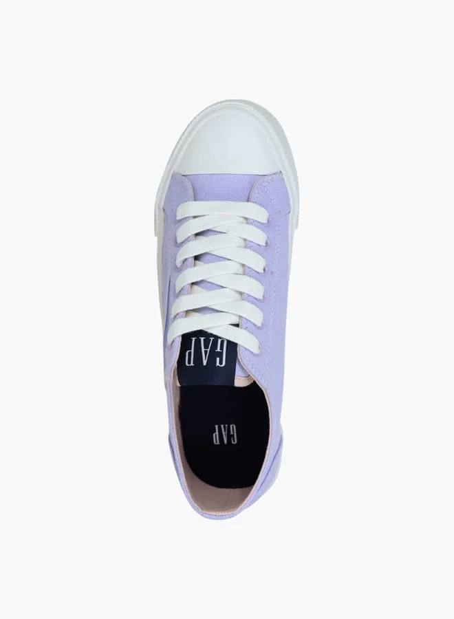 GAP Women's Logo Detail Sneakers with Lace-Up Closure - BALTIMORE II