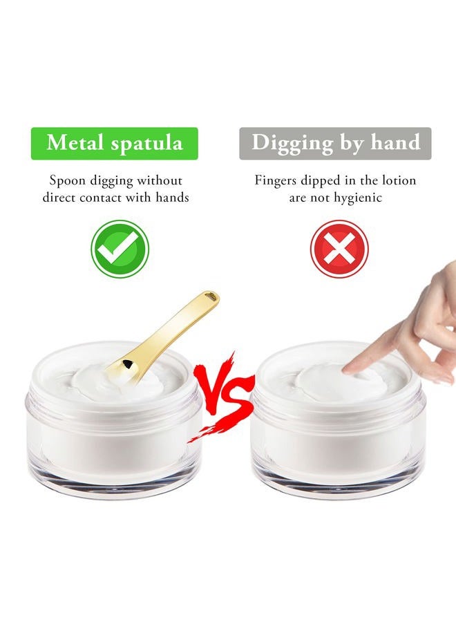 Mini Metal Makeup Spatula Skin Care Cosmetic Spoon Reusable Applicator, Beauty Scoop for Facial Cosmetic for Face Mask Cream Lotions Moisturizers