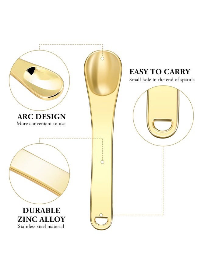 Mini Metal Makeup Spatula Skin Care Cosmetic Spoon Reusable Applicator, Beauty Scoop for Facial Cosmetic for Face Mask Cream Lotions Moisturizers