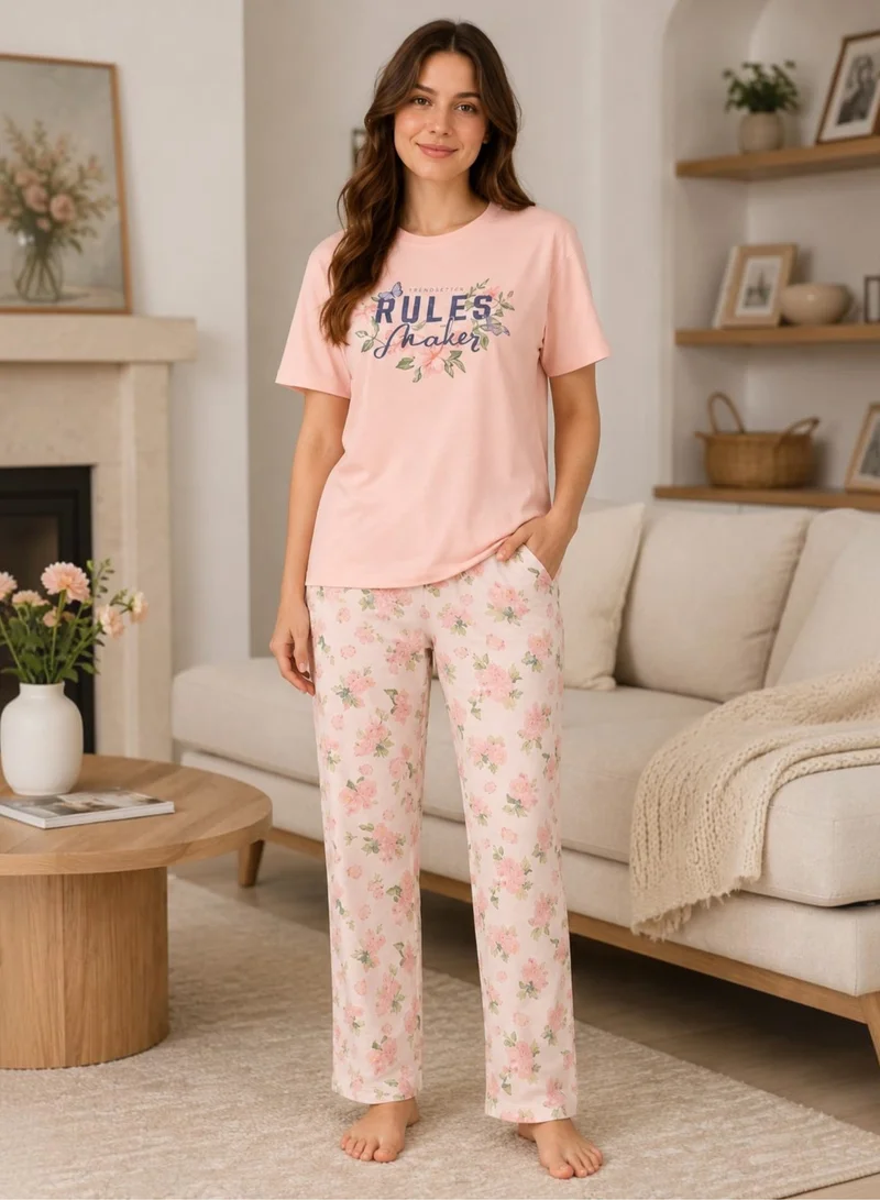 فكتور اند جين Women's Graphic Short Sleeve Pyjama Set