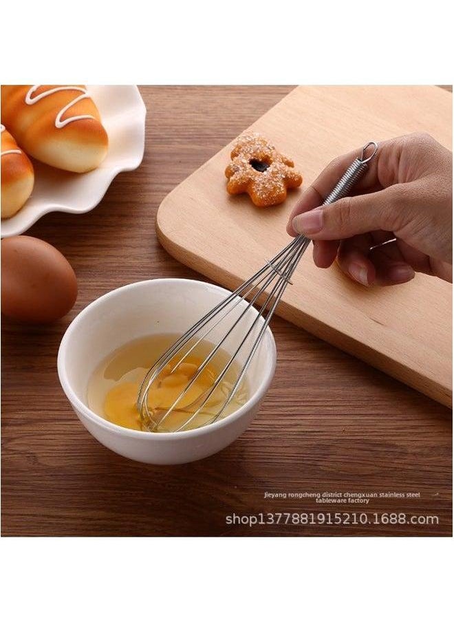 Generic Kitchen Gadget Eggbeater Extra Small Spring Blender Metal 15cm Manual Eggbeater-Color:Egg Beater  - Image 3