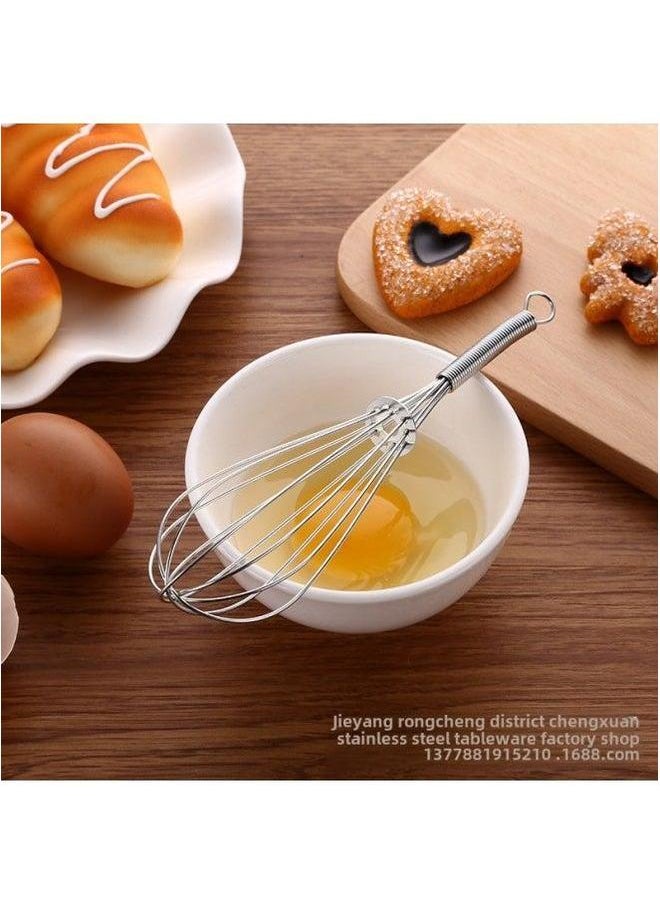 Generic Kitchen Gadget Eggbeater Extra Small Spring Blender Metal 15cm Manual Eggbeater-Color:Egg Beater  - Image 2