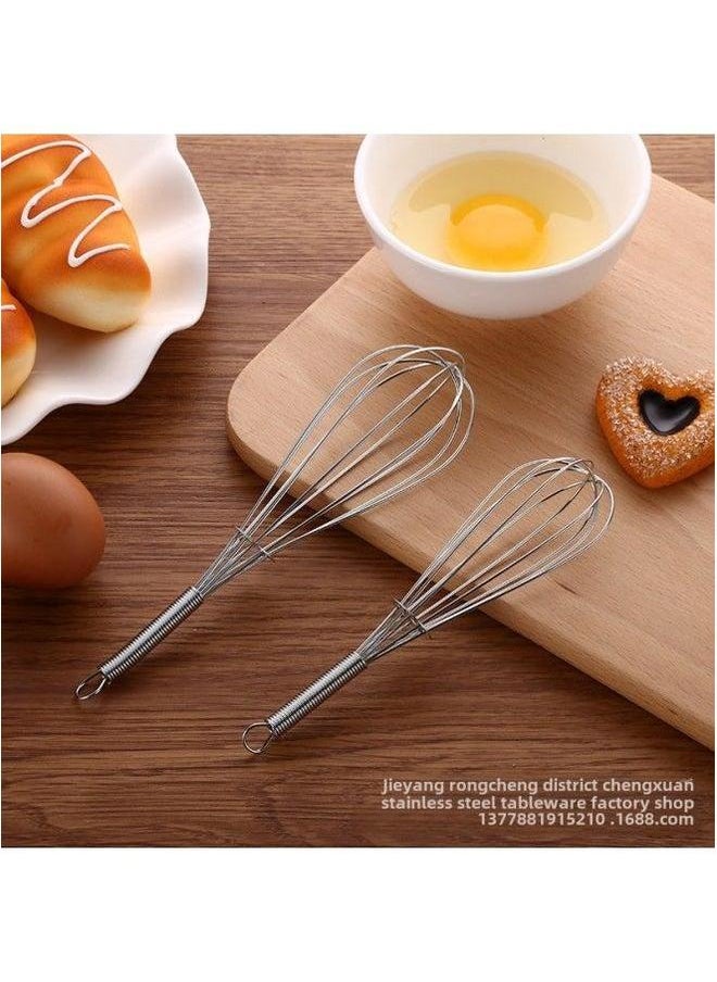 Generic Kitchen Gadget Eggbeater Extra Small Spring Blender Metal 15cm Manual Eggbeater-Color:Egg Beater  - Image 1