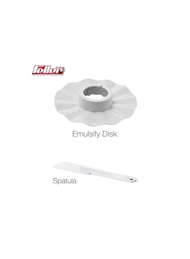 Feller Germany 700W Multi-functional Food Processor with 9 Blades, 1.8L Blender, Citrus Juicer, French Fry Disk, Dough Maker Blade, Emulsify Disk, Spatula, FPB200, 2Y Guarantee-UAE Version (White) - Image 5