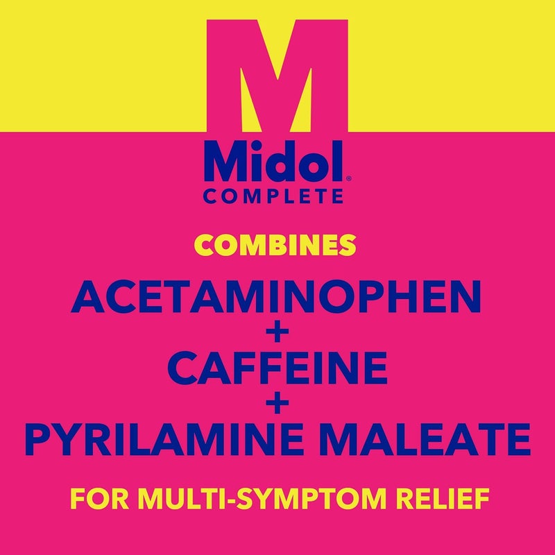 Midol Complete Menstrual Pain Relief Caplets, 40 Count - Provides Cramp, Headache, and Bloating Relief - Image 4