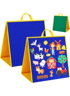 2 Pack Foldable Felt Flannel Board Felt Board For Toddlers Felt Board Story Sets Self Standing Educational Felt Board Sets Felt Stories Activities Play Kits For Preschool Classroom Homeschooling